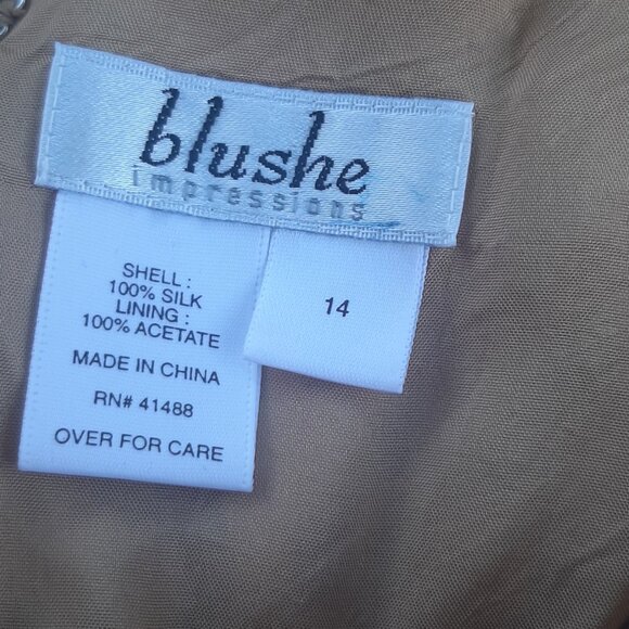 Blushe Impressions 100% Silk Cocktail Dress - Picture 5 of 7